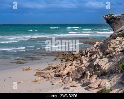 Arniston est une petite colonie balnéaire sur la côte de la région d'Overberg en Afrique du Sud Banque D'Images