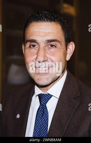 Milan, Italie. 01 mars 2024. Milan, le général Roberto Vannacci présente son livre il Mondo al contrario au showroom Gonzaga 7. Sur la photo : Roberto Vannacci crédit : Agence photo indépendante/Alamy Live News Banque D'Images