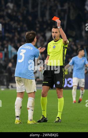 Roma, Italie. 01 mars 2024. Foto Fabrizio Corradetti/LaPresse 01 Marzo 2024 Roma, Italia - SS Lazio vs AC Milan - Campionato Italiano di calcio Serie A TIM 2023/2024 - Stadio Olimpico. Nella foto : 01 mars 2024 Rome, Italie - SS Lazio vs AC Milan - Championnat italien de football série A 2023/2024 - stade olympique. Sur la photo : crédit : LaPresse/Alamy Live News Banque D'Images