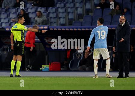 Rome, Italie. 01 mars 2024. Rome, Italie 01.03.2024 : lors du match de football italien Serie A TIM 2023-2024 SS LAZIO vs AC MILAN au stade Olympique de Rome. Crédit : Agence photo indépendante/Alamy Live News Banque D'Images