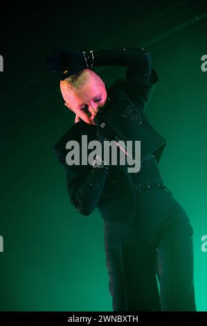 Londres, Royaume-Uni. 1er mars 2024. Alison Goldfrapp chante devant une foule à guichets fermés au Roundhouse à Camden. Cristina Massei/Alamy Live News Banque D'Images