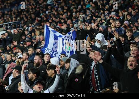 West Bromwich, Royaume-Uni. 01 mars 2024. Les fans de West Bromwich Albion lors du match du Sky Bet Championship West Bromwich Albion vs Coventry City aux Hawthorns, West Bromwich, Royaume-Uni, le 1er mars 2024 (photo par Gareth Evans/News images) à West Bromwich, Royaume-Uni le 3/1/2024. (Photo de Gareth Evans/News images/SIPA USA) crédit : SIPA USA/Alamy Live News Banque D'Images