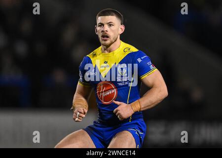 Danny Walker de Warrington Wolves lors du match de la troisième ronde de Betfred Super League Warrington Wolves vs Castleford Tigers au stade Halliwell Jones, Warrington, Royaume-Uni, le 1er mars 2024 (photo Craig Thomas/News images) Banque D'Images