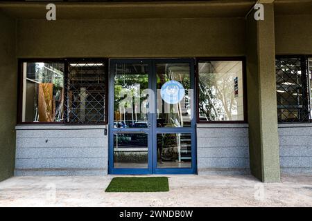 Nairobi, Nairobi, Kenya. 1er mars 2024. Une image de la voie d'entrée de la porte départementale d'OCHA de la station de l'ONU à Nairobi. (Crédit image : © Bianca Otero/ZUMA Press Wire) USAGE ÉDITORIAL SEULEMENT! Non destiné à UN USAGE commercial ! Banque D'Images