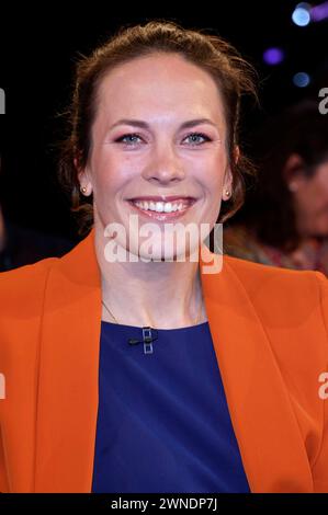 Susann Beucke BEI der Aufzeichnung der NDR Talk Show im NDR Fernsehstudio Lokstedt. Hambourg, 01.03.2024 *** Susann Beucke lors de l'enregistrement du Talk Show NDR dans le studio de télévision NDR Lokstedt Hamburg, 01 03 2024 Foto:xgbrcix/xFuturexImagex ndr talk0103 4325 Banque D'Images