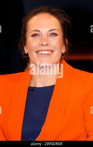 Susann Beucke BEI der Aufzeichnung der NDR Talk Show im NDR Fernsehstudio Lokstedt. Hambourg, 01.03.2024 *** Susann Beucke lors de l'enregistrement du Talk Show NDR dans le studio de télévision NDR Lokstedt Hamburg, 01 03 2024 Foto:xH.xHartmannx/xFuturexImagex ndr talk0103 4363 Banque D'Images