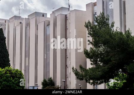 Immeubles brutaux de Dinko Kovačić, architecte, 1972, Ulica Šime Ljubića, Split 3, Split, Croatie Banque D'Images