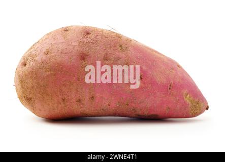 Les patates douces sur le fond blanc Banque D'Images