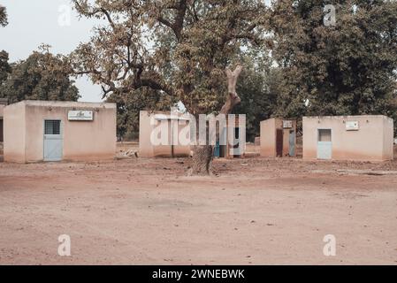 Ouagadougou, Burkina Faso. Décembre 2017. Village agricole typique près de la capitale Banque D'Images