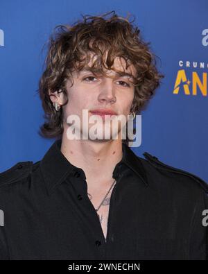 Tokyo, Japon. 02 mars 2024. Vinnie Hacker, célèbre sur Internet, assiste à un événement de tapis orange pour les Crunchyroll Anime Awards à Tokyo, au Japon, le 2 mars 2024. Photo de Keizo Mori/UPI crédit : UPI/Alamy Live News Banque D'Images