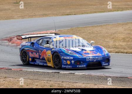 GT All-Comers Challenge avec Christopher Compton-Goddard dans sa Ferrari 430 GT3 2008 lors de l'Historic 200 Meeting, 2022, Snetterton, Norfolk, Royaume-Uni. Banque D'Images