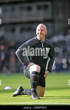 Londres, Royaume-Uni. 02 mars 2024. Londres, 2 mars 2024 : arbitre Simon Hooper lors du match de premier League entre Fulham et Aston Villa au Craven Cottage le 2 mars 2024 à Londres, Angleterre. (Pedro Soares/SPP) crédit : photo de presse SPP Sport. /Alamy Live News Banque D'Images