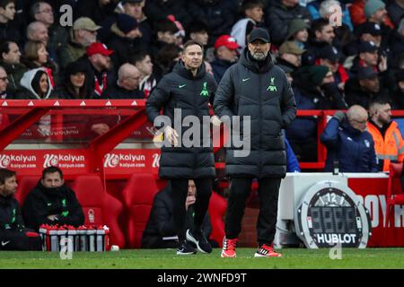 Jürgen Klopp manager de Liverpool lors du match de premier League Nottingham Forest vs Liverpool au City Ground, Nottingham, Royaume-Uni, le 2 mars 2024 (photo de Gareth Evans/News images) Banque D'Images