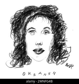 Portrait de l'auteur Sofi Oksanen Banque D'Images