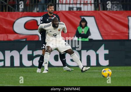 Monza Brianza, Italie. 02 mars 2024. Foto Alberto Mariani/LaPresse 02 Marzo 2024 - Monza Brianza, Italia - sport, calcio - Monza vs Roma - Campionato Italiano di calcio Serie A TIM 2023/2024 - Stadio U-Pouwer. Nella foto : Romelu Lukaku 02 mars 2024 Monza Brianza Italie - sport, football - Monza vs Roma - Italien Serie A timChampionnat de Football 2023/2024 - Stadio U-PouwerStadium. Sur la photo : Romelu Lukaku crédit : LaPresse/Alamy Live News Banque D'Images