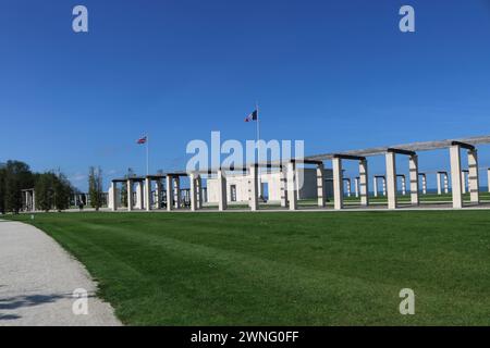 Le Mémorial de la Normandie britannique, Ver-sur-mer, France se souvient de ceux qui ont perdu le jour J dans la seconde Guerre mondiale. Banque D'Images