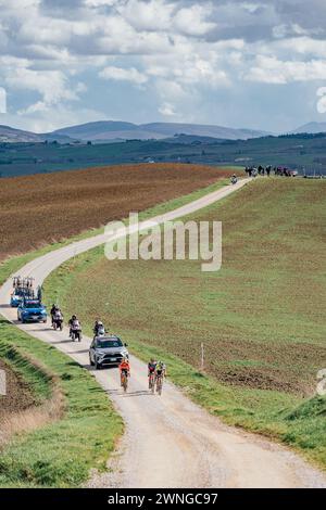 Sienne, Italie. 02 mars 2024. Photo par Zac Williams/SWpix.com - 03/03/2024 - cyclisme - 2024 Strade Bianche - The Breakaway. Crédit : SWpix/Alamy Live News Banque D'Images