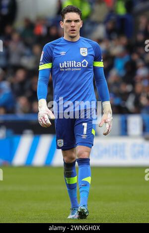 Huddersfield, Royaume-Uni. 02 mars 2024. Lee Nicholls de Huddersfield Town lors du match du Sky Bet Championship Huddersfield Town vs Leeds United au John Smith's Stadium, Huddersfield, Royaume-Uni, le 2 mars 2024 (photo par James Heaton/News images) à Huddersfield, Royaume-Uni le 3/2/2024. (Photo de James Heaton/News images/SIPA USA) crédit : SIPA USA/Alamy Live News Banque D'Images