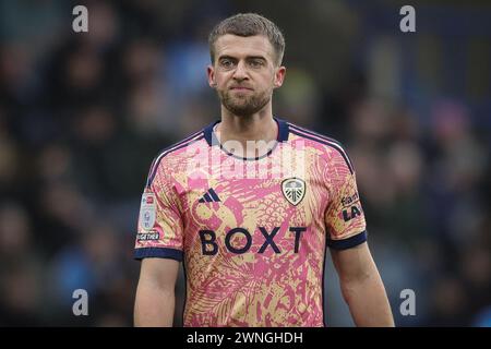 Huddersfield, Royaume-Uni. 02 mars 2024. Patrick Bamford de Leeds United lors du match du Sky Bet Championship Huddersfield Town vs Leeds United au John Smith's Stadium, Huddersfield, Royaume-Uni, le 2 mars 2024 (photo par James Heaton/News images) à Huddersfield, Royaume-Uni le 3/2/2024. (Photo de James Heaton/News images/SIPA USA) crédit : SIPA USA/Alamy Live News Banque D'Images