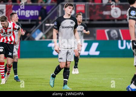 Rotterdam, pays-Bas. 02 mars 2024. ROTTERDAM, PAYS-BAS - 2 MARS : Wouter Goes of AZ déçu lors du match néerlandais Eredivisie entre le Sparta Rotterdam et l'AZ au Sparta-stadion Het Kasteel le 2 mars 2024 à Rotterdam, pays-Bas. (Photo de Gabriel Calvino Alonso/Orange Pictures) crédit : Orange pics BV/Alamy Live News Banque D'Images