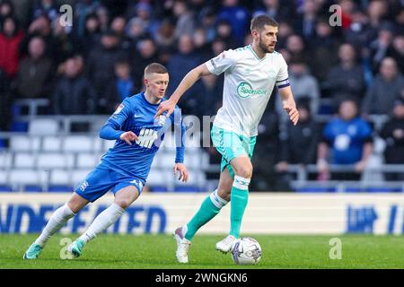 Birmingham, Royaume-Uni. 02 mars 2024. Jack Stephens de Southampton sur le ballon lors de l'EFL Sky Bet Championship match entre Birmingham City et Southampton à St Andrews, Birmingham, Angleterre le 2 mars 2024. Photo de Stuart Leggett. Utilisation éditoriale uniquement, licence requise pour une utilisation commerciale. Aucune utilisation dans les Paris, les jeux ou les publications d'un club/ligue/joueur. Crédit : UK Sports pics Ltd/Alamy Live News Banque D'Images