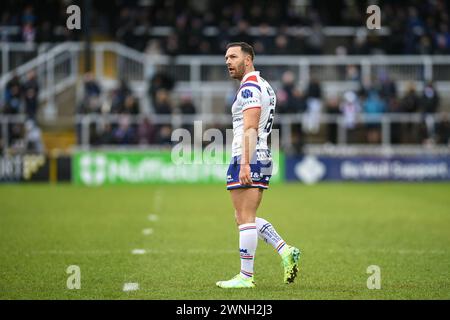 Wakefield, Angleterre - 2 mars 2024 - Luke Gale de Wakefield Trinity. Rugby League 1895 Cup, Wakefield Trinity vs Barrow Raiders au DIY Kitchens Stadium, Wakefield, Royaume-Uni Dean Williams Banque D'Images