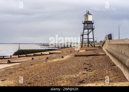 Harwich, Essex, Angleterre, Royaume-Uni - 16 novembre 2022 : le haut phare de Dovercourt Banque D'Images