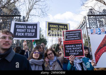 Rome, Italie. 02 mars 2024. Manifestation à Rome en faveur du peuple palestinien (photo de Nardone/Pacific Press) crédit : Pacific Press Media production Corp./Alamy Live News Banque D'Images