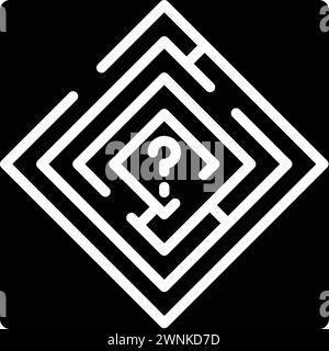 Icône pour difficile, ardu Illustration de Vecteur