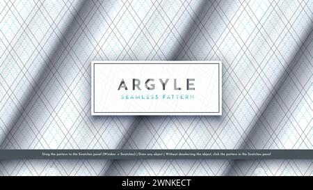 Motif Argyle sans couture. Texture écossaise traditionnelle. Tissu à la mode. Fond textile Illustration de Vecteur