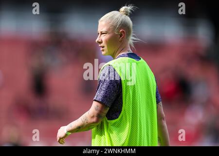 Londres, Royaume-Uni. 03 mars 2024. Tottenham Hotspur's Bethany England s'échauffe avant le coup d'envoi lors du match de Super League féminine Arsenal Women vs Tottenham Hotspur Women Barclays Women's Super League à l'Emirates Stadium, Londres, Angleterre, Royaume-Uni le 3 mars 2024 Credit : Every second Media/Alamy Live News Banque D'Images