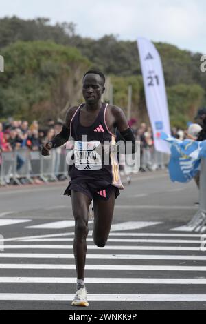 Roma, Italie. 03 mars 2024. Kimakal lors de la 49ème édition de l'Eurospin Rome Ostia semi-marathon Rome, Italie - dimanche 03 mars 2024. Sport ( photo par Alfredo Falcone/LaPresse ) crédit : LaPresse/Alamy Live News Banque D'Images