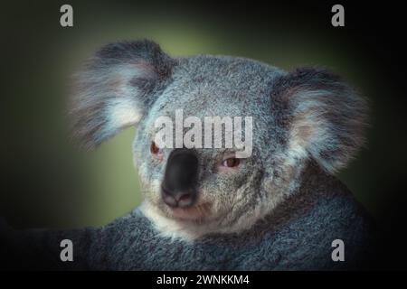 Koala (Phascolarctos cinereus) - Marsupial australien Banque D'Images