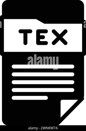 Icône pour tex,document Illustration de Vecteur