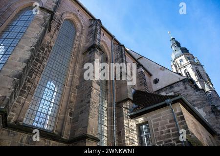 Coburg, Allemagne. 03 mars 2024. L'église protestante-luthérienne de la ville de préparées Moriz à Coburg. Crédit : Pia Bayer/dpa/Alamy Live News Banque D'Images