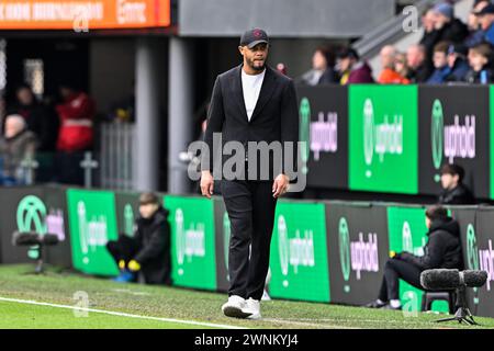 Vincent Kompany entraîneur de Burnley lors du match de premier League Burnley vs Bournemouth à Turf Moor, Burnley, Royaume-Uni, 3 mars 2024 (photo de Cody Froggatt/News images) Banque D'Images