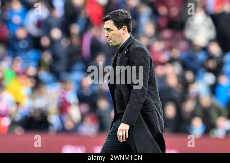 Andoni Iraola manager de Bournemouthpendant le match de premier League Burnley vs Bournemouth à Turf Moor, Burnley, Royaume-Uni, 3 mars 2024 (photo de Cody Froggatt/News images) Banque D'Images