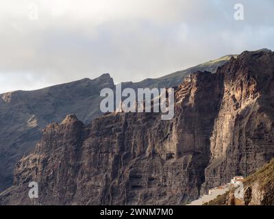 Tenerife Espagne : côte de la zone 'los gigantes' Banque D'Images