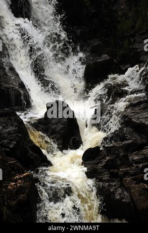 Rhaeadr Lliw, Afon Lliw, près de Trawsfynydd. Banque D'Images