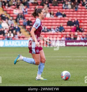 Birmingham, Royaume-Uni. 03 mars 2024. Anna Patten d'Aston Villa lors du match de Super League 1 féminin entre Aston Villa Women et Liverpool Women au Poundland Bescot Stadium, Walsall Football Club, Walsall, Angleterre, le 3 mars 2024. Photo de Stuart Leggett. Utilisation éditoriale uniquement, licence requise pour une utilisation commerciale. Aucune utilisation dans les Paris, les jeux ou les publications d'un club/ligue/joueur. Crédit : UK Sports pics Ltd/Alamy Live News Banque D'Images