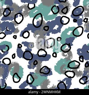 Imprimé abstrait à pois, motif sans coutures léopard Illustration de Vecteur