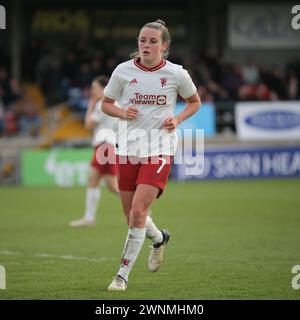 Londres, Royaume-Uni. 03 mars 2024. Londres, Angleterre, 03 mars 2024 : Ella Toone (7 Manchester United) lors du match de Super League Barclays FA entre West Ham United et Manchester United au Chigwell construction Stadium à Londres, Angleterre. (Jay Patel/SPP) crédit : photo de presse sportive SPP. /Alamy Live News Banque D'Images