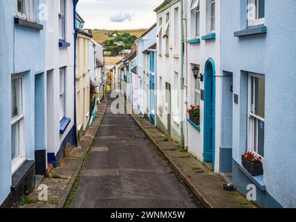 Bude Street à Appledore, un village à l'embouchure de la rivière Torridge sur la côte nord du Devon, Angleterre, Royaume-Uni. Banque D'Images