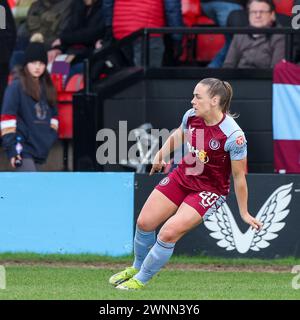 Birmingham, Royaume-Uni. 03 mars 2024. Kirsty Hanson d'Aston Villa lors du match de Super League 1 féminin de FA entre Aston Villa Women et Liverpool Women au Poundland Bescot Stadium, Walsall Football Club, Walsall, Angleterre, le 3 mars 2024. Photo de Stuart Leggett. Utilisation éditoriale uniquement, licence requise pour une utilisation commerciale. Aucune utilisation dans les Paris, les jeux ou les publications d'un club/ligue/joueur. Crédit : UK Sports pics Ltd/Alamy Live News Banque D'Images