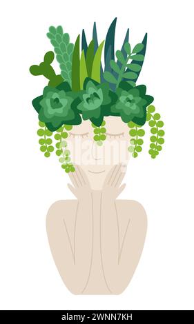 Composition de plantes succulentes Illustration de Vecteur