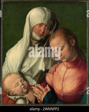 Vierge et enfant avec Sainte Anne. Albrecht Dürer. Probablement 1519. Banque D'Images