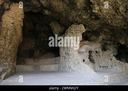 Grotte Matromania à Capri, Italie Banque D'Images