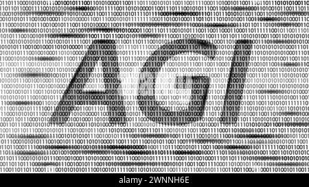 Symboles de lettre poly basse en toile métallique d'intelligence générale artificielle. Icône agi de style minimaliste. Femme tête machine learning concept technologie ai cerveau v Illustration de Vecteur