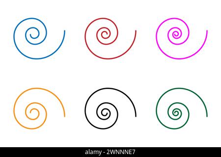 Cyclone Icon est un vecteur de contour isolé de la collection de saison pour les applications, l'interface utilisateur et le web. Illustration de Vecteur