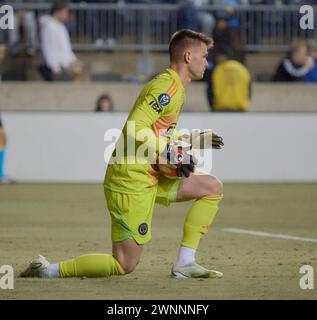 CHESTER, PA, États-Unis - 27 FÉVRIER 2024 - match de la Coupe des champions de la CONCACAF entre l'Union de Philadelphie et le Deportivo Saprissa au Subaru Park. Banque D'Images